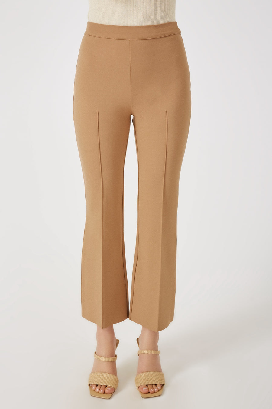 SWATCH THE PORTERFIELD CROP PIN TUCK FLARE PANTS