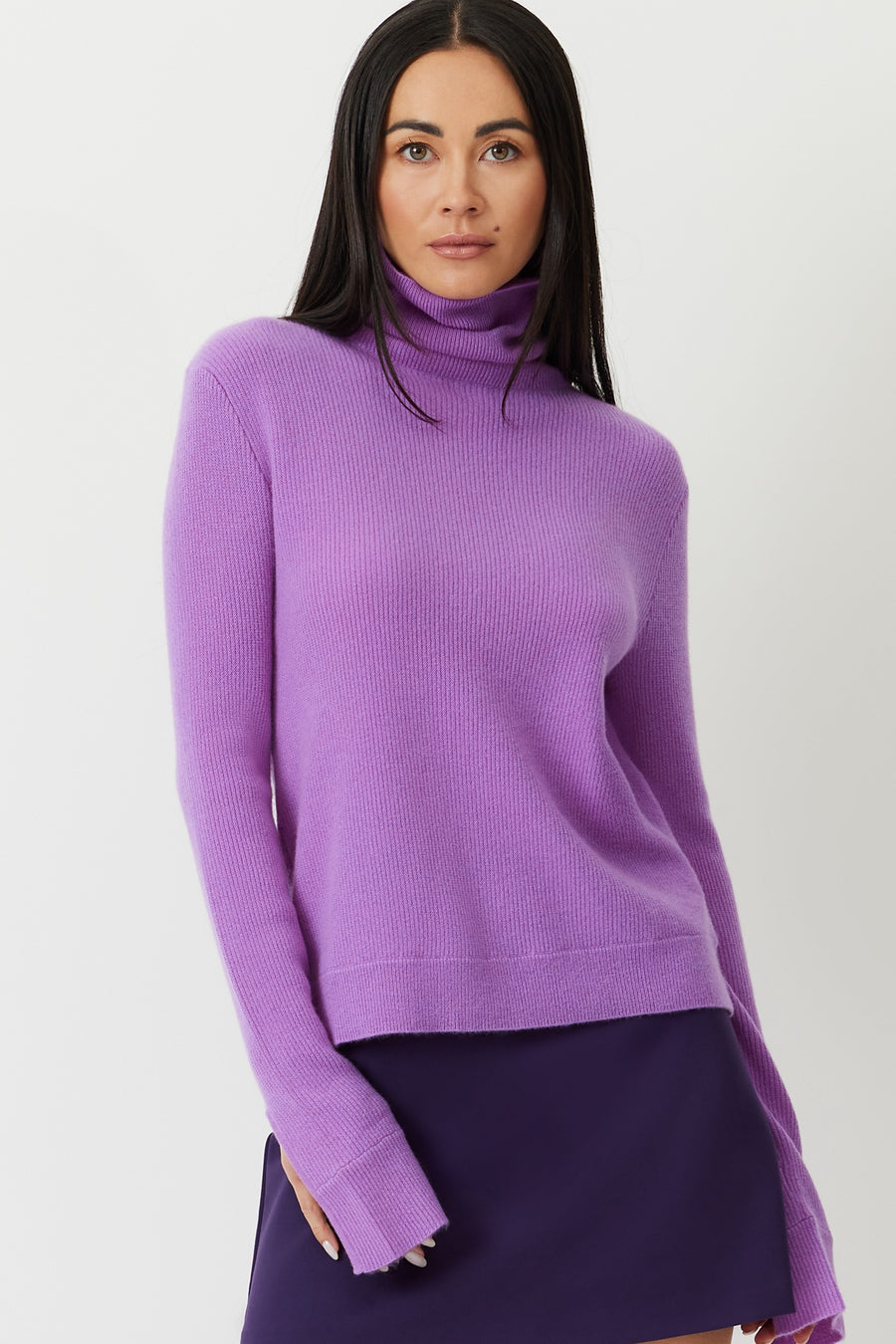 SWATCH THE LESLIE TURTLE NECK CASHMERE SWEATER