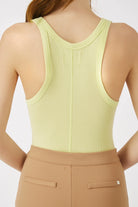 The Cameron Tank Top in chartreuse by Greyven.