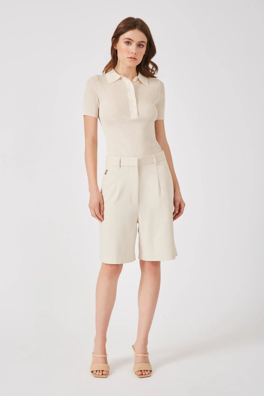 The Emma luxe polo in natural by Greyven