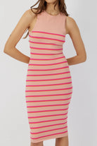 The Grace tank dress in bayadere stripe by Greyven