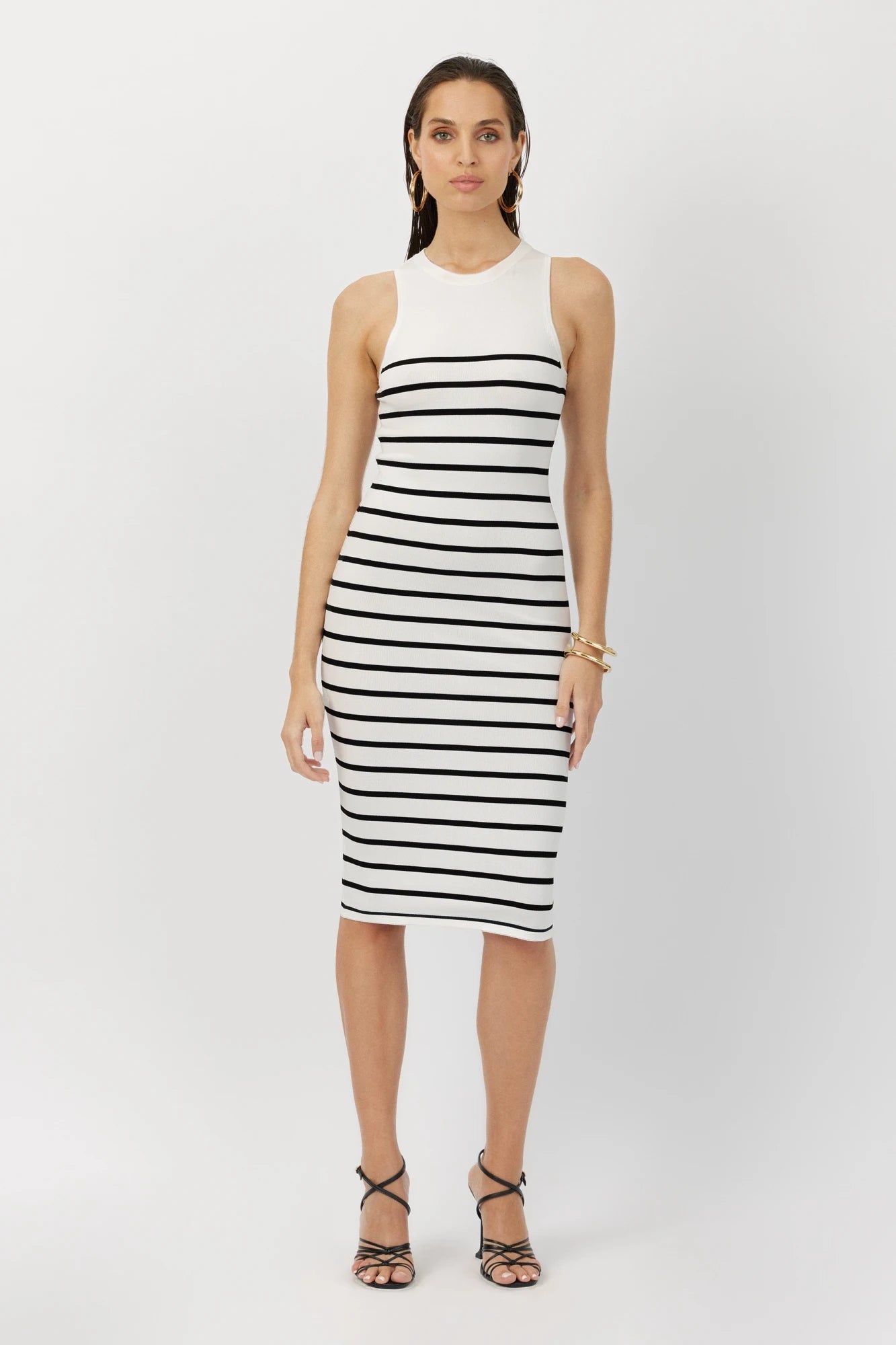 The Grace tank dress in breton stripe by Greyven