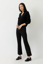 The Lauren shrunken cashmere cardigan in black by Greyven