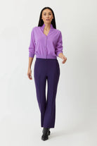 The Porterfield crop nip tuck flare pant in violette buy Greyven