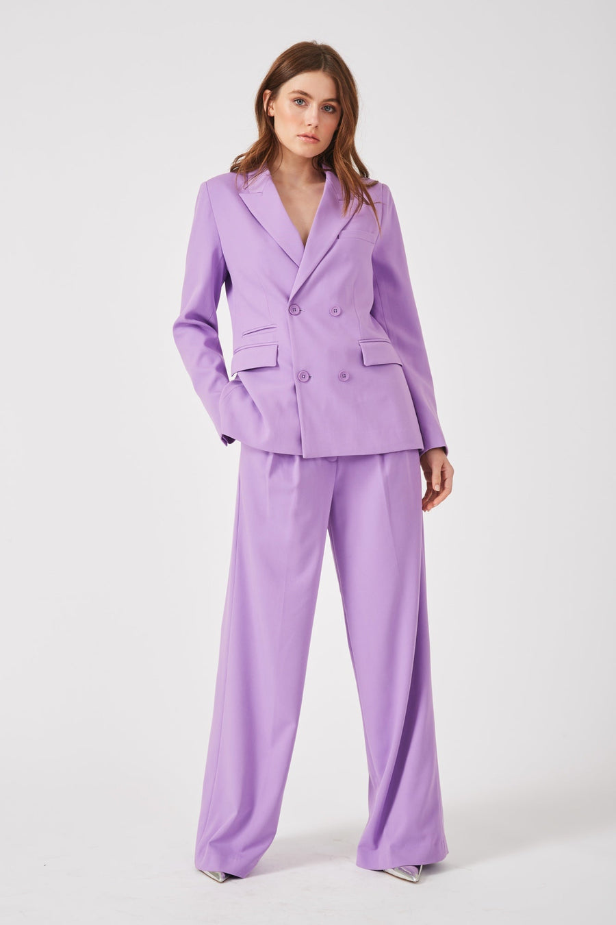 THE MULBERRY DOUBLE BREASTED BLAZER RADIANT - ORCHID
