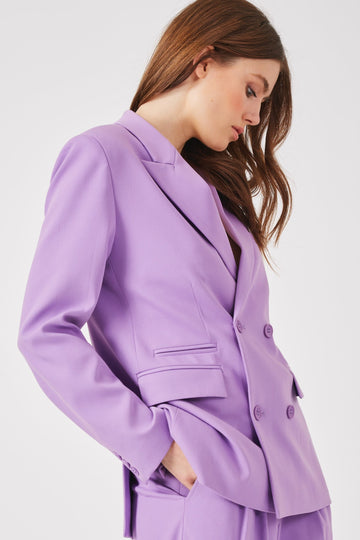 THE MULBERRY DOUBLE BREASTED BLAZER RADIANT - ORCHID