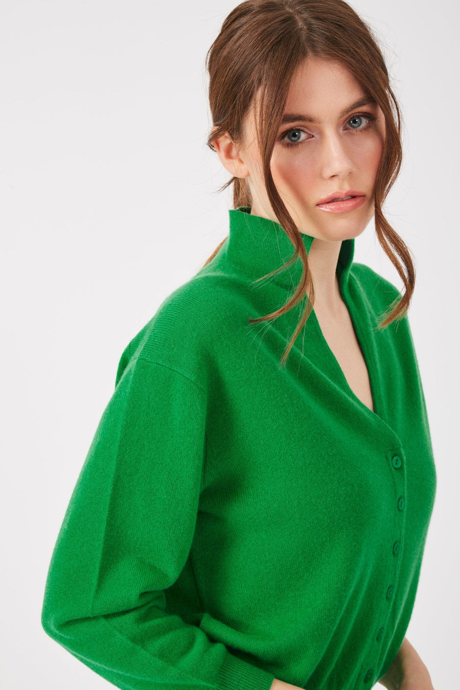 Kelly green 2025 womens cardigan